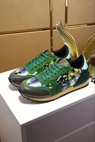 

2019 designer luxury casual shoes womens men fashion velvet suede leather womens dress shoe soft comfortable walking sneakers xg081, Black