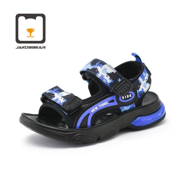 

kids sandal new summer children girls beach boys sandals kids shoes closed toe arch comfortable, Black;red