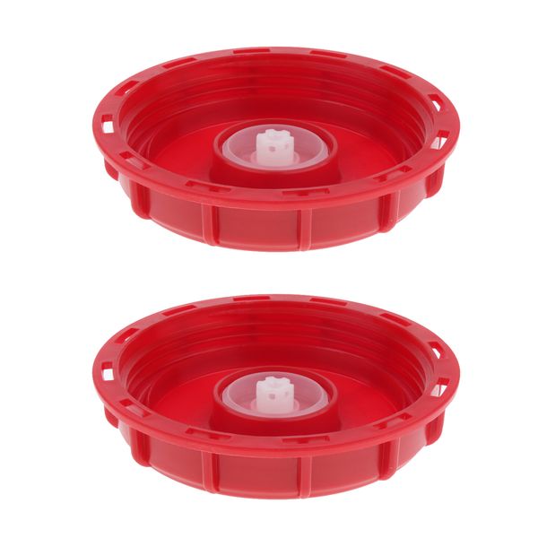 

2 pcs 1000l ibc tote tank lid plastic cap fitting water liquid storage