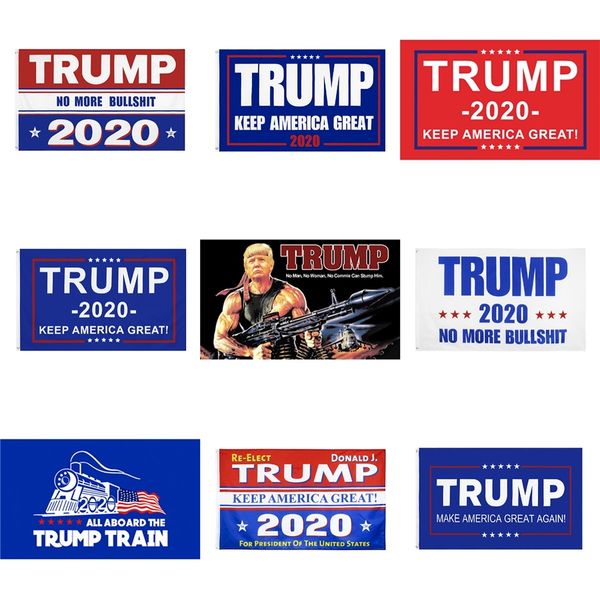 

90*150cm trump 2020 flag print keep america great banner garden donald flags polyester decor banner for president usa t3i0350 #313