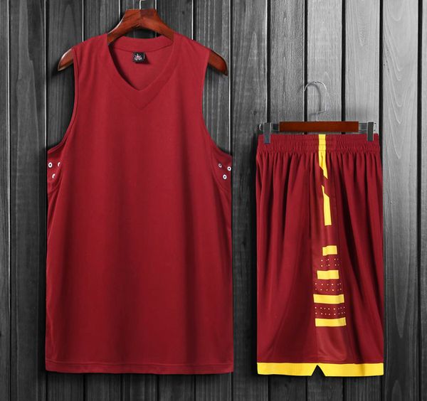 

basketball jersey sets for men good quality new style 54, Black;red