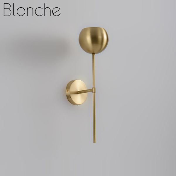 

blonche wall lights modern gold metal e27 wall sconce for living room corridor kitchen home decor luminaire iron art lighting