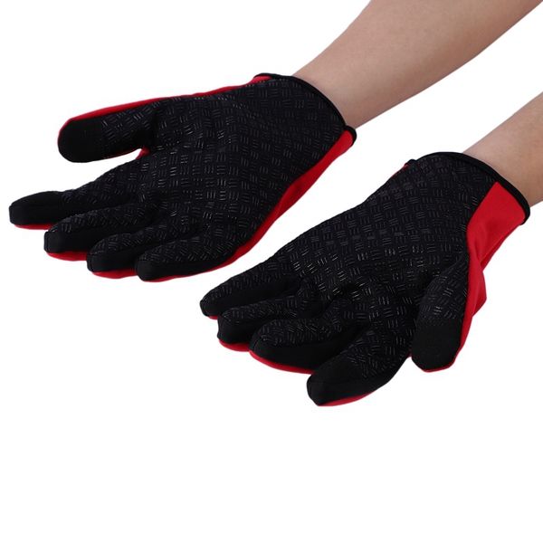 

waterproof winter warm gloves men women ski snowboard gloves press screen snow windser glove for motorcycle riding xxl, Black