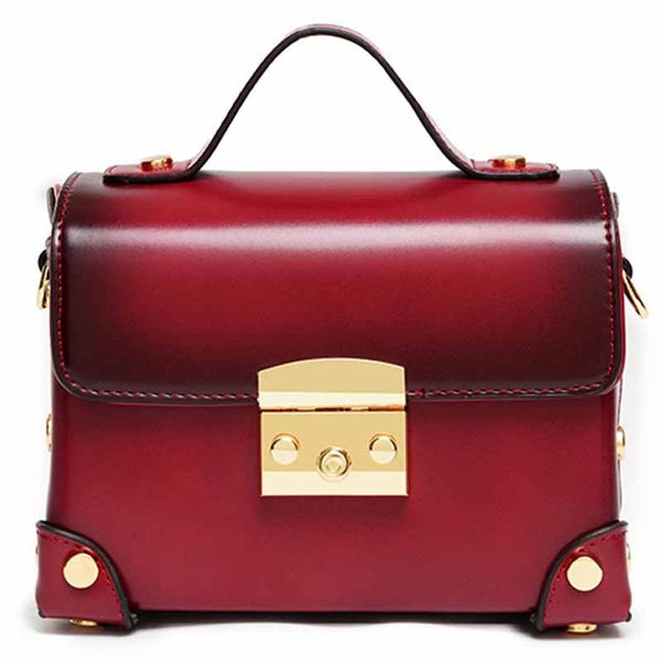 

2019 new pu fashion girl casual retro handbag small square bag mobile phone change multi-function storage bag