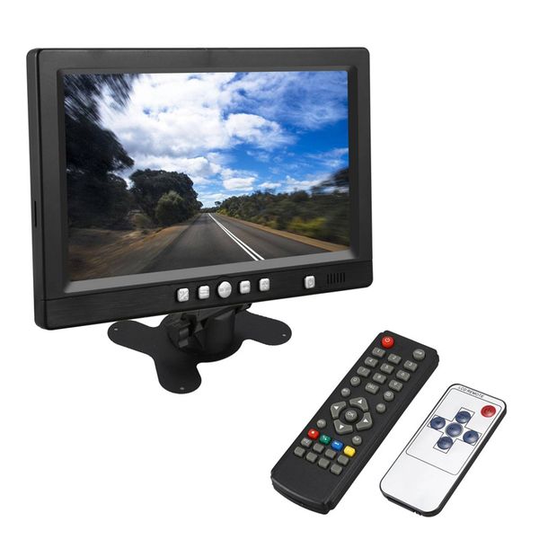 

driving recorder 4ch car mobile dvr recorder +4 ir light vision camera + cable +7 inch lcd screen set