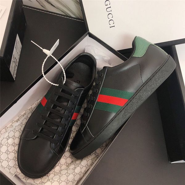 

20ss casual men flat lace-up sports shoes breathable wear-resistant non-slip sneakers new comfortable and soft luxury casual, Black