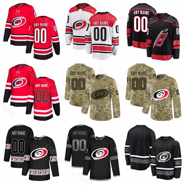 

Carolina Hurricanes Ice Hockey Patrick Marleau Jersey Micheal Ferland Dougie Hamilton Lucas Wallmark Staal Martinook Diamond Custom Name