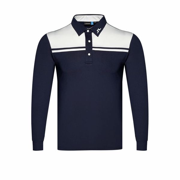 

golf men's long sleeve golf clothes, Black;blue