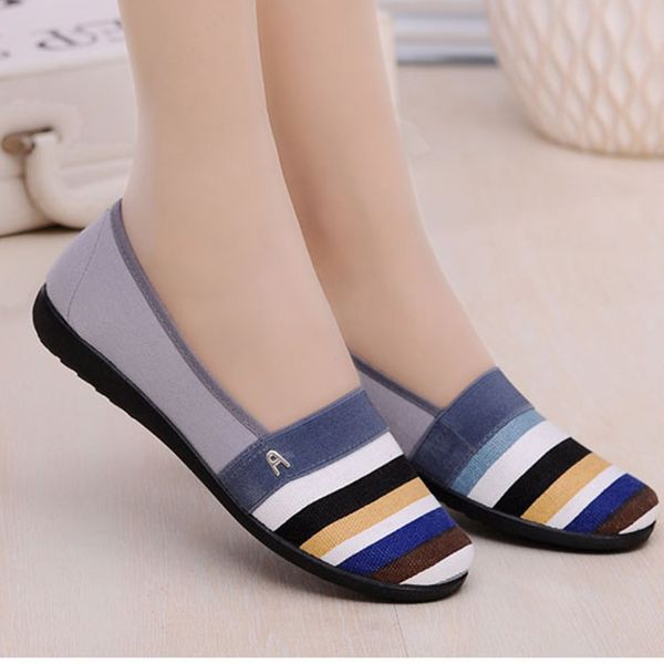 

wholesale 2020 old beijing cloth shoes women's shoes autumn slip-on low-cut mom cotton fabric nonslip, Black