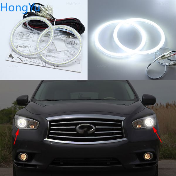

для infiniti jx35 2011 2012 2013 супер яркого белого цвета 3528 smd водить angel eyes комплект дневного света drl