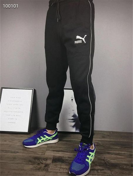

pm брюки флисовые брюки runners штаны женщины упругие талии активные брюки высокого качества мужчины jogger открытый потовых брюки брюки -4, Black