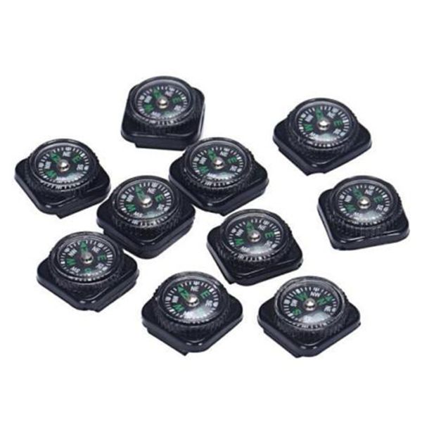 

10pcs mini compass for paracord bracelet outdoor camping emergency hiking tool