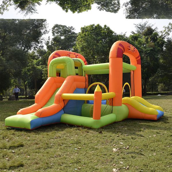 

popular inflatable tractor bounce house with slide kids dry bounce slide castle for family use small moonwalk