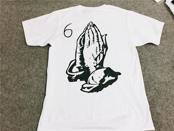 

praying hand designer men tshirt summer short sleeved harajuku fashion tees, White;black