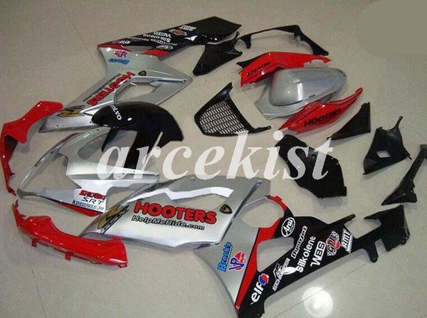 

4 подарки новый abs мотоцикл обтекатели набор fit для suzuki gsxr1000 gsxr1000 k5 2005 2006 05 06 кузовостроение набора прохладный серебряны