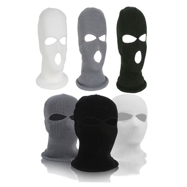 

winter balaclava 2/3 hole full face cap outdoor riding motorcycle mask knitting face mask ski mountaineering head cover