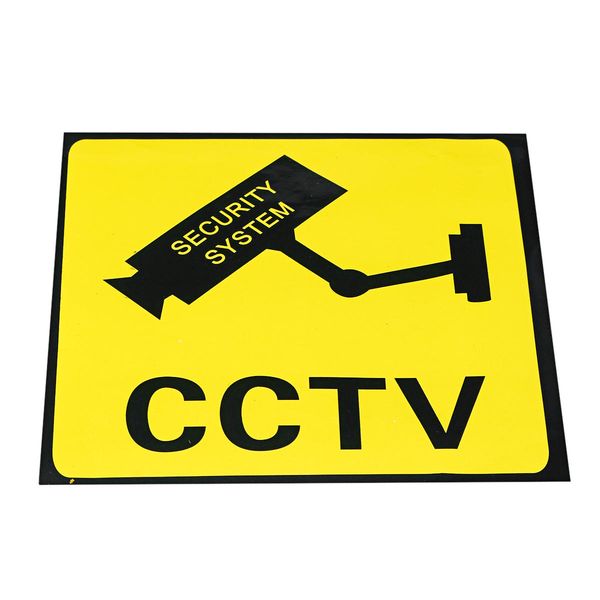 

cctv surveillance camera sticker warning sign security system monitor decal