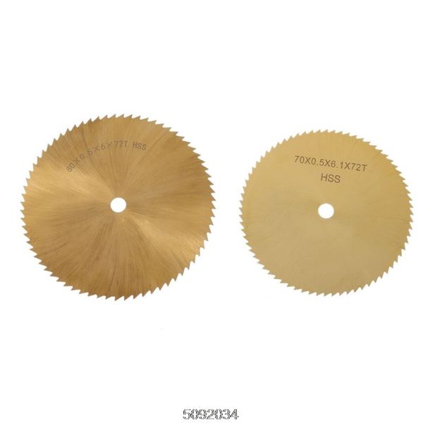 

70/80mm hss ti-coated circular saw blade metal woodworking plastic cutting 6mm