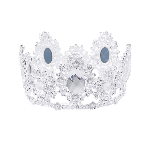 

свадебная вечеринка 11x6см диадемы из бисера с цветочными листьями невесты с короной из бриллиантов и головных уборов для невесты, исполняющ, White;golden