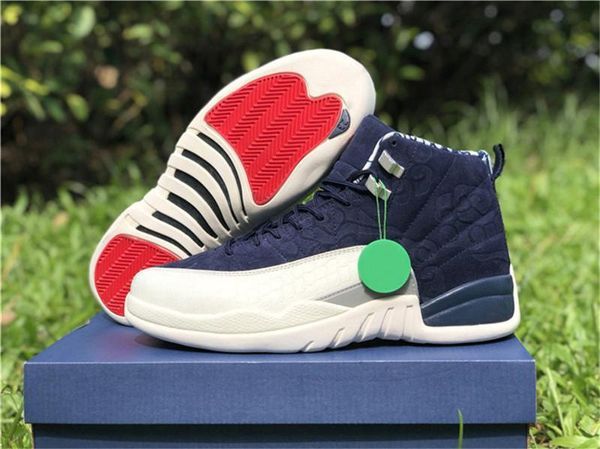 

2018 est 12 international flight tokyo japan men casual shoes authentic college navy 130690 -445 real carbon fiber sneakers with box, Black