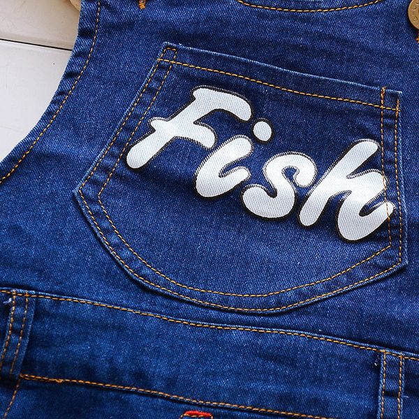 

ienens children's clothing baby toddler boys denim trousers jumpsuit kids girl cowboy long pants jeans overalls dungarees 1-4y, Blue