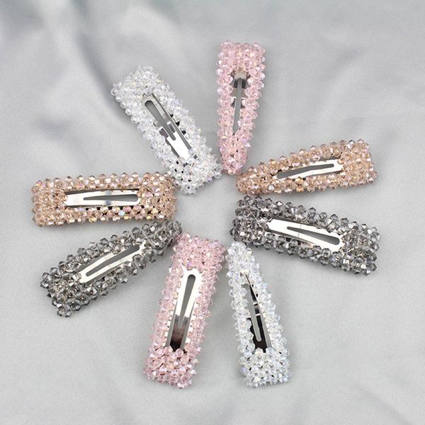 

2019 imitation pearl hairpin korea dongdaemun with the same crystal hairpin hair ladies accessories, Golden;white