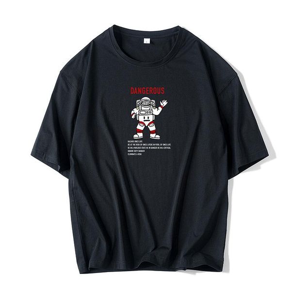 

designer men's t-shirt summer new cotton short-sleeved tide brand ins wild cotton loose t-shirt fashion men's 5 colors size m-3xl