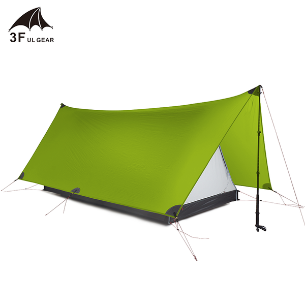 

3f ul gear 20d silnylon 2 person outdoor ultralight camping tent field survival professional rodless tent 3 season