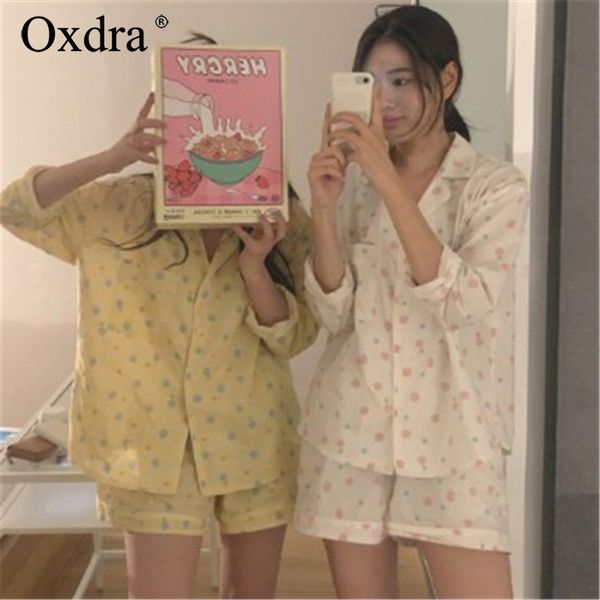 

oxdra summer casual home clothing cotton pajamas sets long sleeve pocket shorts pyjama loungewear 2019 homewear, Blue;gray