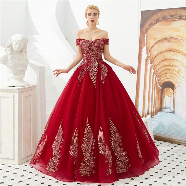 

dark red a-line sweetheart prom dresses lace up back off the shoulder long evening gowns elegant vestidos de festa, Black