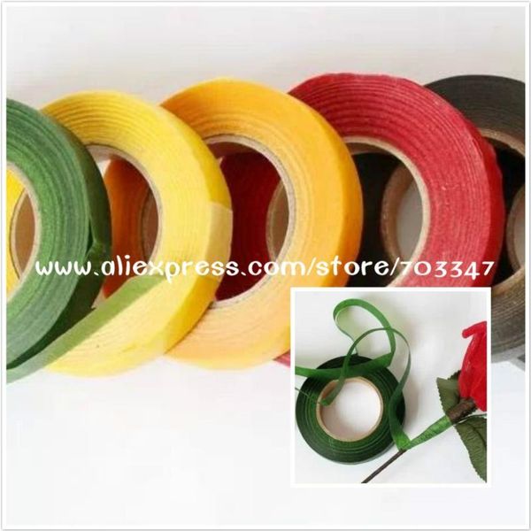 

wholesale floral paper tape for nylon stocking flower accessories in many different colors 5pcs