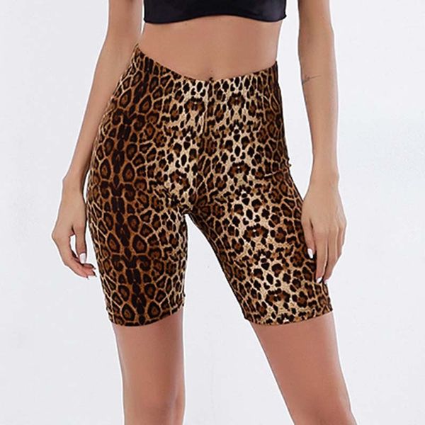 

2019 new punk leopard printing shorts women elastic push up shorts female band out hip summer fashion, White;red