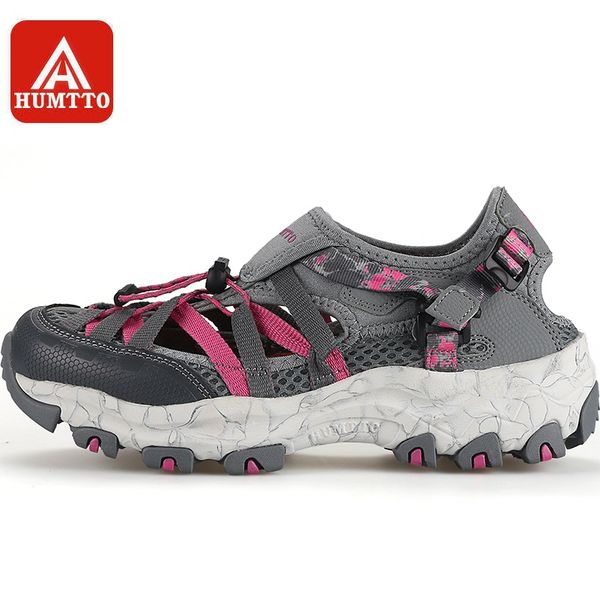 

humtto upstream shoe women aqua shoes breathable wading fast-drying summer outdoor beach female rubber mesh sneakers