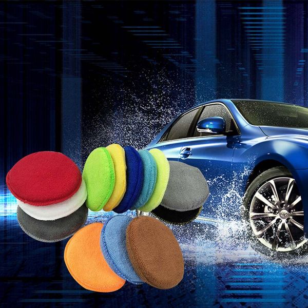 

10pcs soft microfiber car wax applicator pad polishing sponge for apply and remove wax auto care