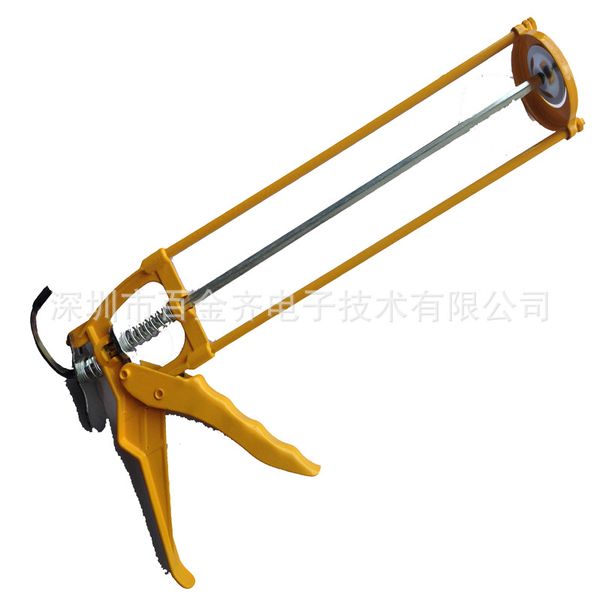 

wholesale metal silicon sealant gun decoration with glass glue gun metal glue glass