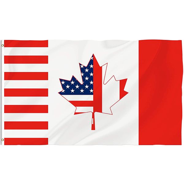 Bandiera nazionale Canada Maple Leaf a buon mercato 3x5ft, tessuto in poliestere di alta qualità, uso interno all'aperto, spedizione gratuita