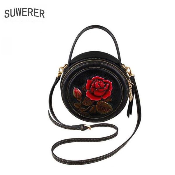 

suwerer real cowhide women genuine leather handbags fashion embossed bag luxury handbags women bags designer bags