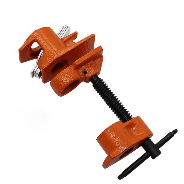 Freeshipping Abrazadera de tubo de alta resistencia de 3/4 pulgadas Carpintería Abrazadera de tubo de encolado de madera Abrazadera de tubo Accesorio Carpintero Herramientas de carpintería Naranja