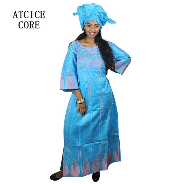 

100% cotton african dresses for women new fashion dashiki african bazin riche embroidery design clothing 101#, Red