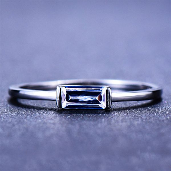 

cute female small crystal stone ring 100% real 925 sterling silver finger ring boho promise love engagement rings for women, Golden;silver