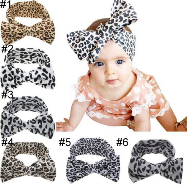 

Leopard Baby Rabbit headbands kids Hair accessories fashion lovely bow kids baby hairband