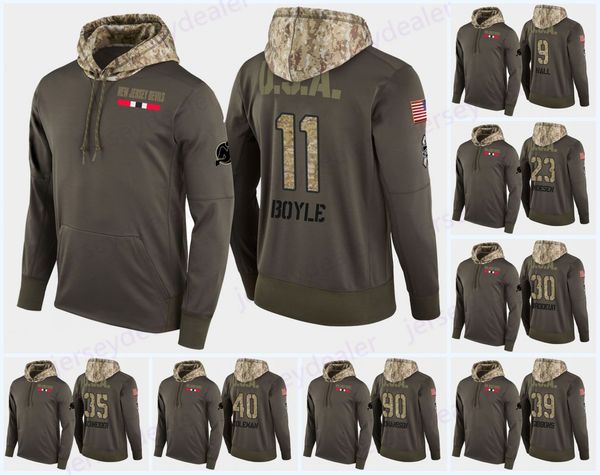 

Mens New Jersey Devils Military Camo Hood USA Flag Hoodie Jerseys 11 Brian Boyle 19 Travis Zajac Hockey Hoodies Sweatshirts