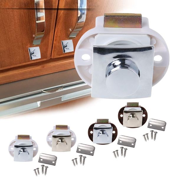 

car push lock rv caravan boat motor home cabinet drawer latch button locks