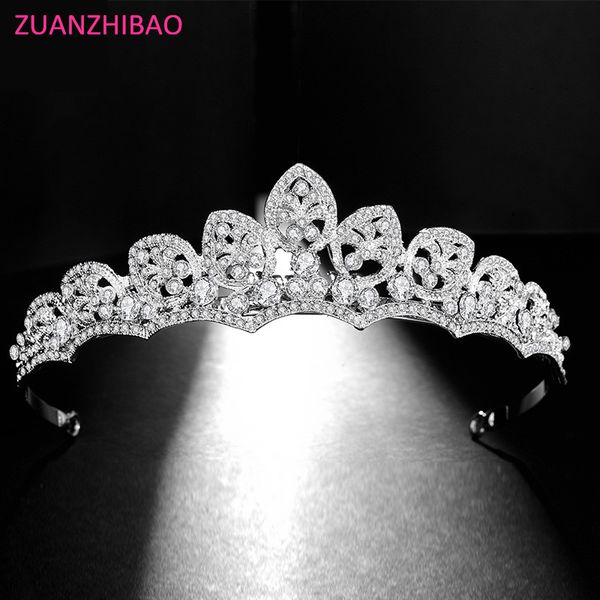 

лист кристалл rhinestone свадебная корона серебряная невеста диадемы и короны головной убор аксессуары для волос для женщин свадебный головн, Golden;white