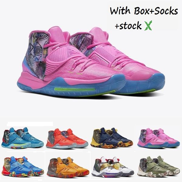 

stock x irving kyrie five 6 mens basketball shoes white magic for kyries red grey black air trainers 6s irving designer sneakers