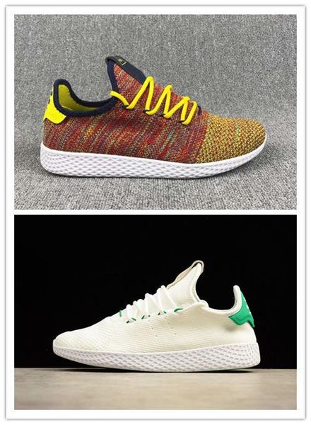 

new arrive pharrell williams x stan smith hu primeknit tennis men shoes women sneaker sports shoes breathable 3a 29