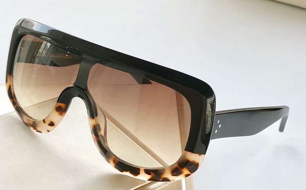 

women rectangle sunglasses 41377 havana/black brown gradient lens sun glasses oversize sunglasses shades eyewear new with box, White;black