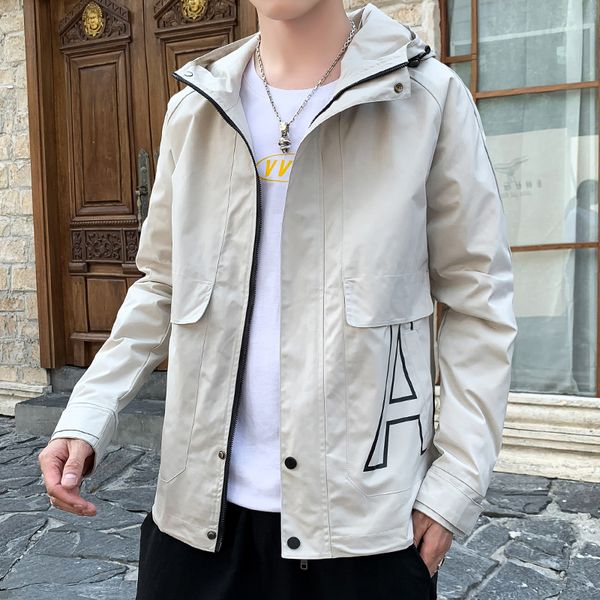 

port&lotus jacket men hoodies printed fashion 2019 spring windbreaker overcoat male casual outwear hip hop streetwear coats, Black;brown