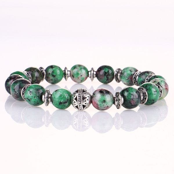 

chakra bracelet 8mm beads energy for gift men women bracelet handmade jewelry bangles yoga balance prayer elastic bracelet, Golden;silver