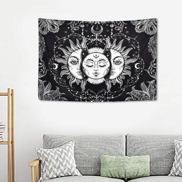 

1шт пляжного полотенца полотенца платка гобелен фон стен для домашнего декора (черный